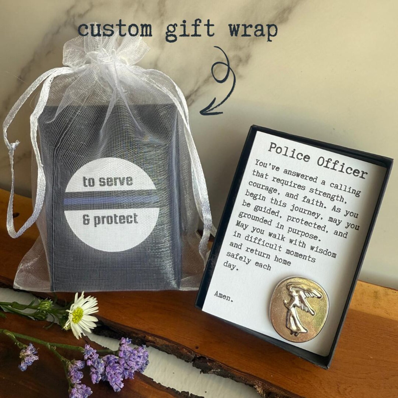 Police Angel New Police Officer Guardian Angel, Police Academy Graduation Gift, Law ...