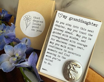 Regalo de graduación de secundaria para nieta, de la abuela y el abuelo, regalo de graduación de Faith