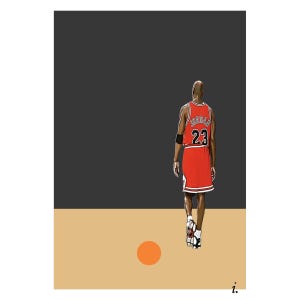 Michael Jordan Basketball Legend Digital Print - Iconic NBA Wall Art, Sports Decor, Air Jordan Poster, Gift for Basketball Fans