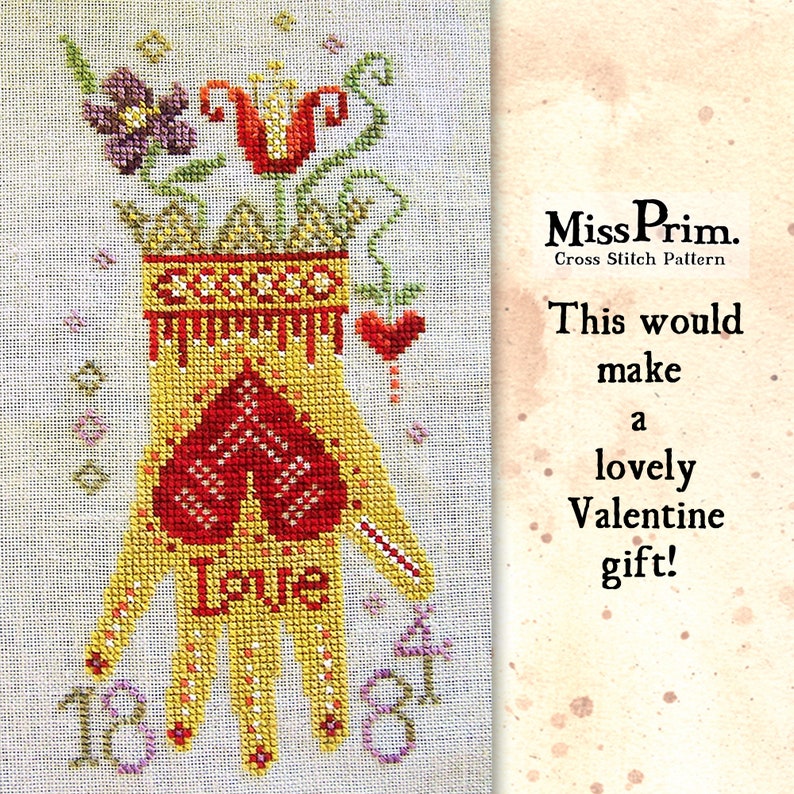 Pdf Download By Miss Prim Mp09 Valentine S Day Cross Stitch Pattern Feminine Wedding Hearts And Flowers Counted Cross Stitch Chart Kits How To Craft Supplies Tools Efp Osteology Org