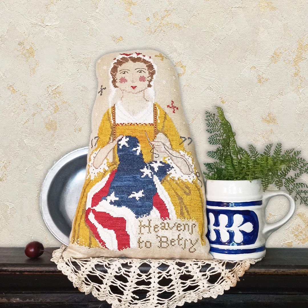 Betsy Ross PDF Counted Cross Stitch Pattern - 250th Anniversary