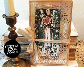Angel Digital Book Covers - Digital Ephemera Kit - Vintage Digital Download - Christmas Clip Art    CS105 BS
