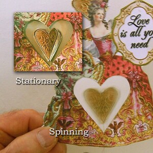 Hoja de collage imprimible para decorar el día de San Valentín o decorar tu tarta digitalmente (descarga instantánea con Spinning Heart CS10DP) imagen 5