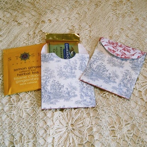 Printable Tea Bag Envelopes Or Candy Container INSTANT Download Tea Party Favor Magic Tea Lady Bunny Design Set Of Two Designs CS51C image 2