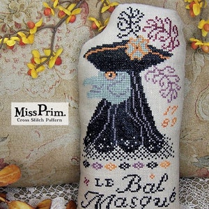 Halloween Puppe Kreuzstichmuster - Easy X-Stitch - Amadeus Mozart - French Bal Masque Man - Miss Prim MP26