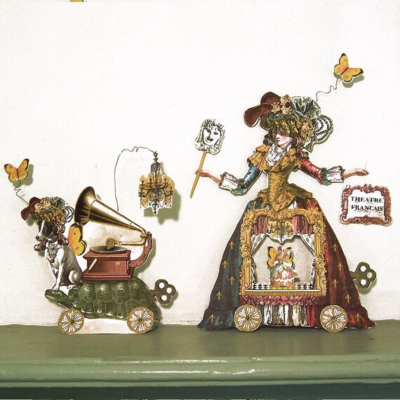 ミニチュア クロスドールマリーアントワネットさんと御道具たち