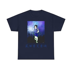 Custom Naruto Anime Sasuke Uchiha Design Graphic Tee, Ky Uchiha