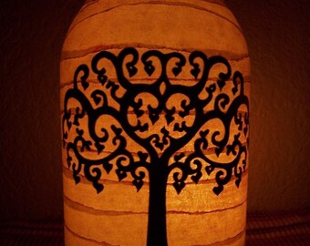 Candle Holder Tree of Love Light Luminary Glass Party Decoration Home Decor Porch Mantel Table Shelf Gift Mason Jar Handmade in USA