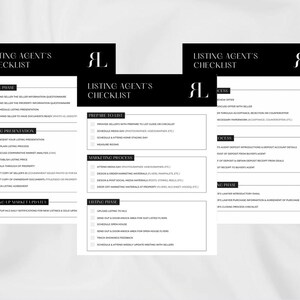 Listing Agent Checklist | Checklist Template | Realtor Checklist | Checklist Bundle | Real Estate Marketing | Edit on Canva