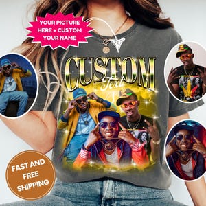 Custom Bootleg Rap Tee, Custom Your Girlfriend Boyfriend Vintage Graphic 90s Tshirt, Custom Photo Shirt, CUSTOM Your Own Bootleg Idea Here