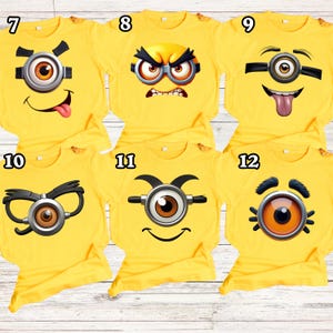 Personalised 30 Minion Shirt design Cute Minion Birthday Shirt Funny Graphic Shirt Cute Cartoon Character Top Minion Lover Funny Minion Tee