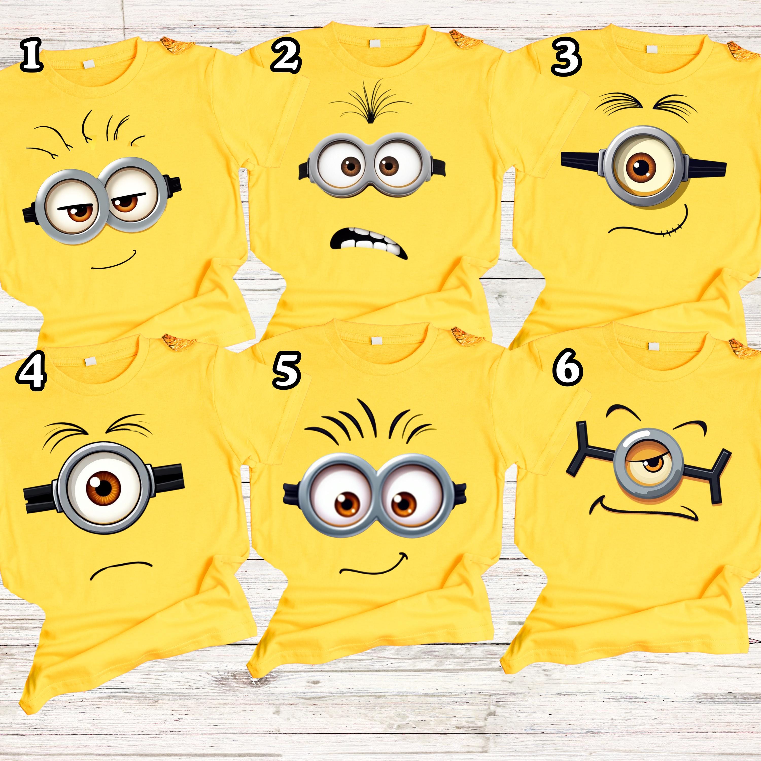 Personalised Minion Family Shirt Cute Minion Birthday Shirt Funny