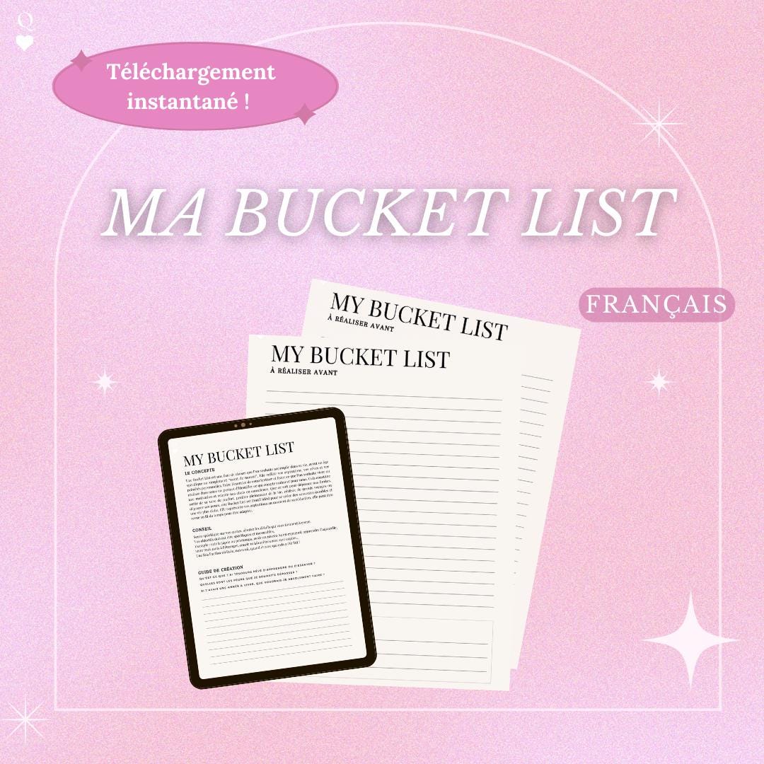 Printable Bucket List, Exercise, Tracking and Life Goal Planner to ...