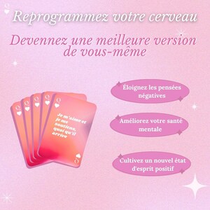 Cartes Affirmations Positives à imprimer, Gratitude, Manifestation, Confiance en soi et développement personnel. x48, FR, téléchargement. image 2