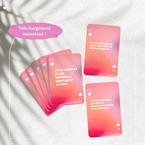 Cartes Affirmations Positives à imprimer, Gratitude, Manifestation, Confiance en soi et développement personnel. x48, FR, téléchargement. image 4