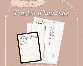 Monthly Habit Tracker –  Vertical & Horizontal – PDF imprimable – Planificateur d’habitudes du mois minimaliste – Outil de productivité