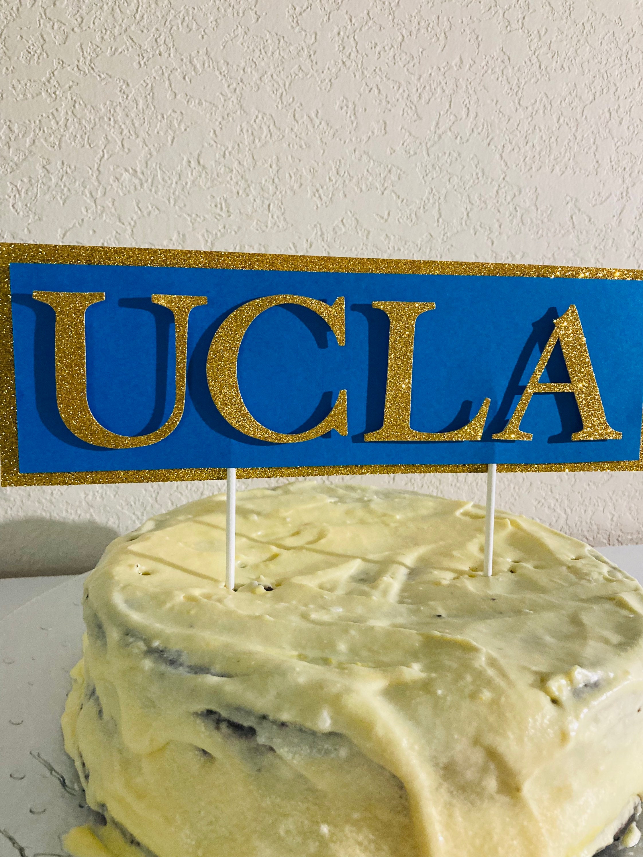 Congrats Bruin Cake topper alumni UCLA acceptance graduation