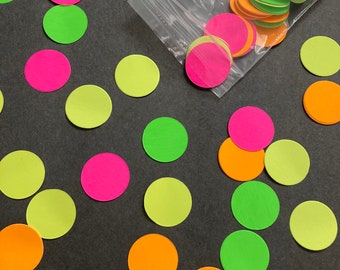 Neon Confetti, Glow Party Confetti, UV Reflective Decor, Glow Party Decoration, Black Light Party, Glow Party Table Accent, Neon Dance Party