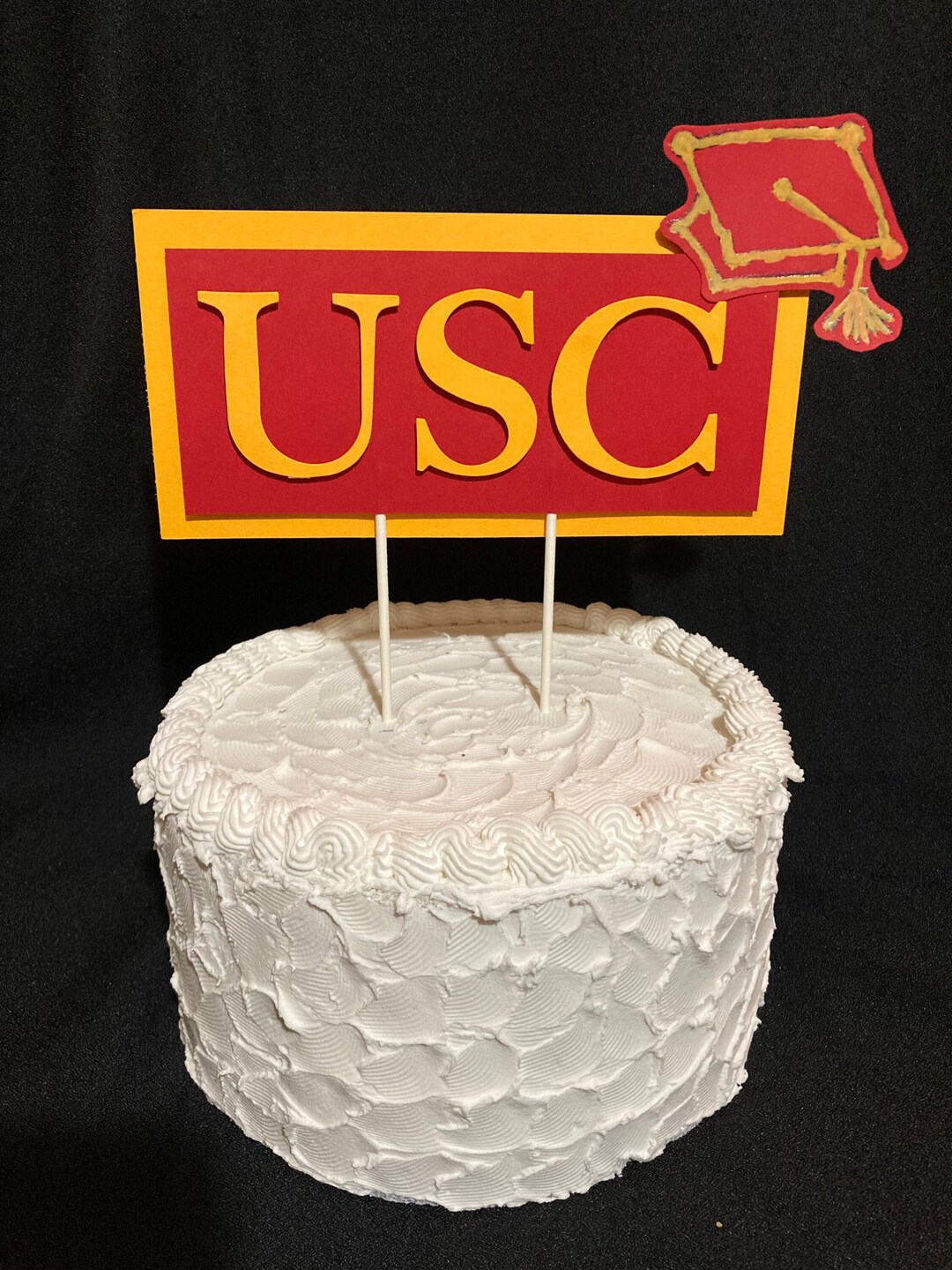 USC Graduation Cake Topper University Graduation Party Etsy