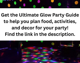 Neon Party Banner – Leuchtet Unter Schwarzlicht | Perfekt Für Geburtstag & Glow-Partys