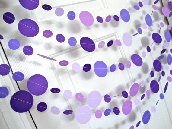 Purple paper garland discount
