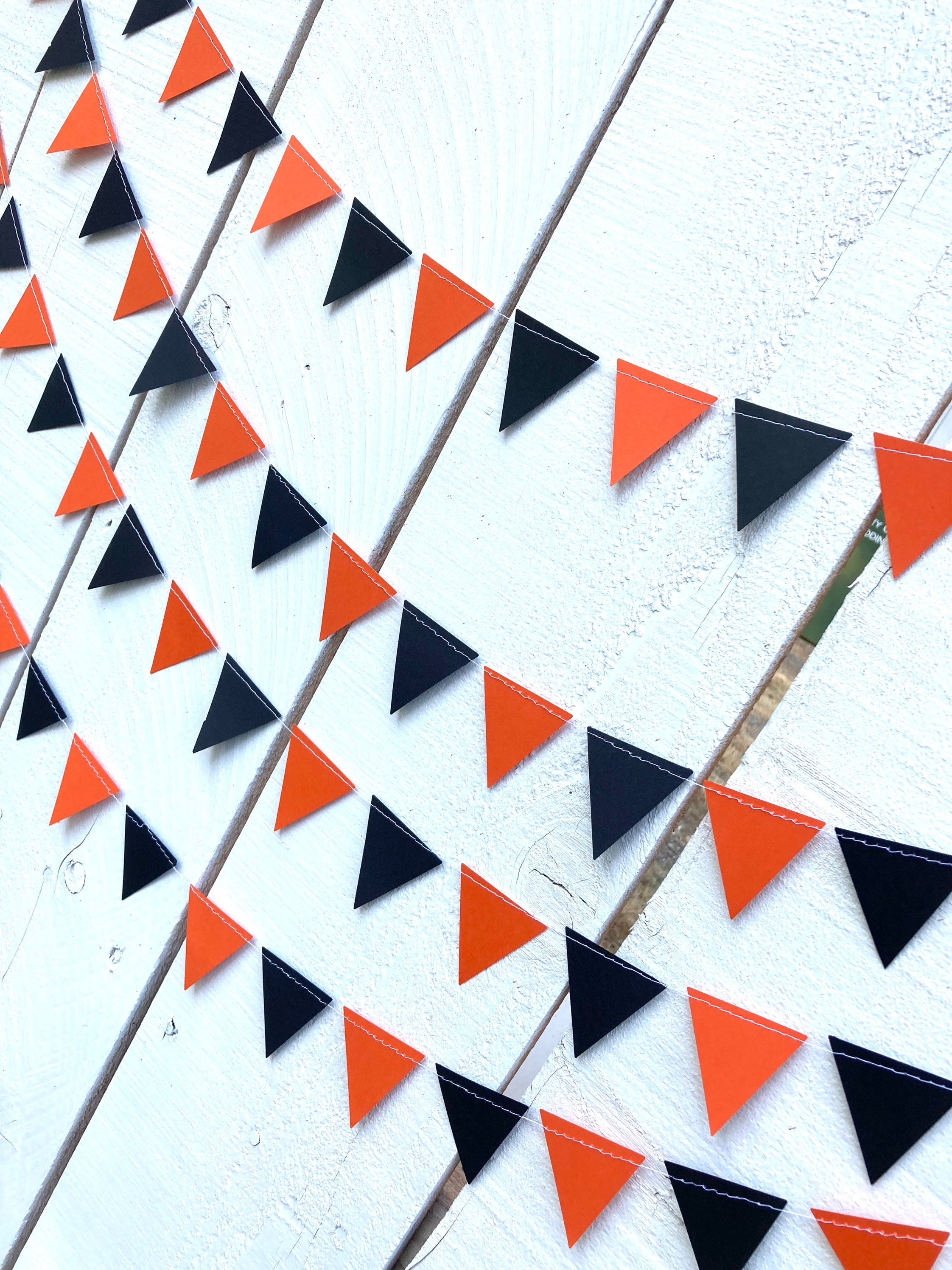 Graduation Decor Red and Black Harvard Graduation Triangle Bunting U of