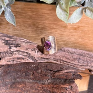 Vintage Silver Amethyst Ring size 7