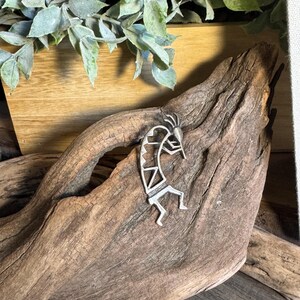 Vintage Sterling silver Kokopelli brooch