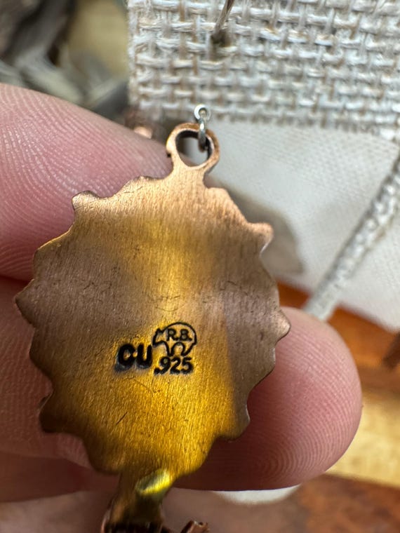 Running Bear Turquoise Bear Claw Ring & Earrings … - image 6