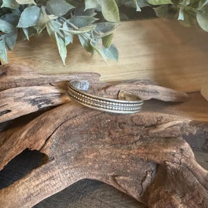 Brazalete de plata navajo vintage