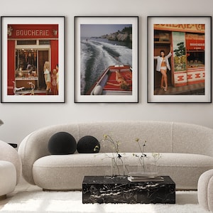 Póster Slim Aarons Saint-tropez Boucherie, impresión vintage