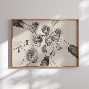 cheers print | bar cart wall decor | cheers sign | cheers printable wall art | bar cart accessories | bar cart art | digital download