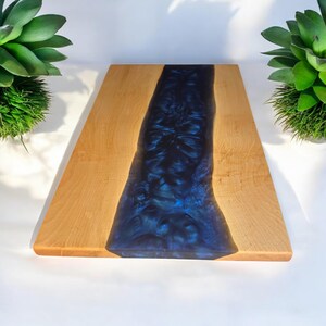 Maple and Resin Charcuterie/Serving Board