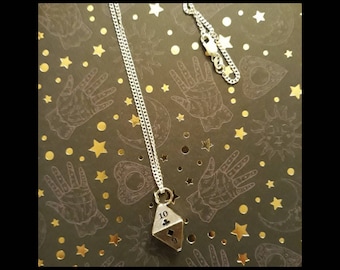 22mm Silver Yellow Plated Lucky Ace Of Spades Pendant