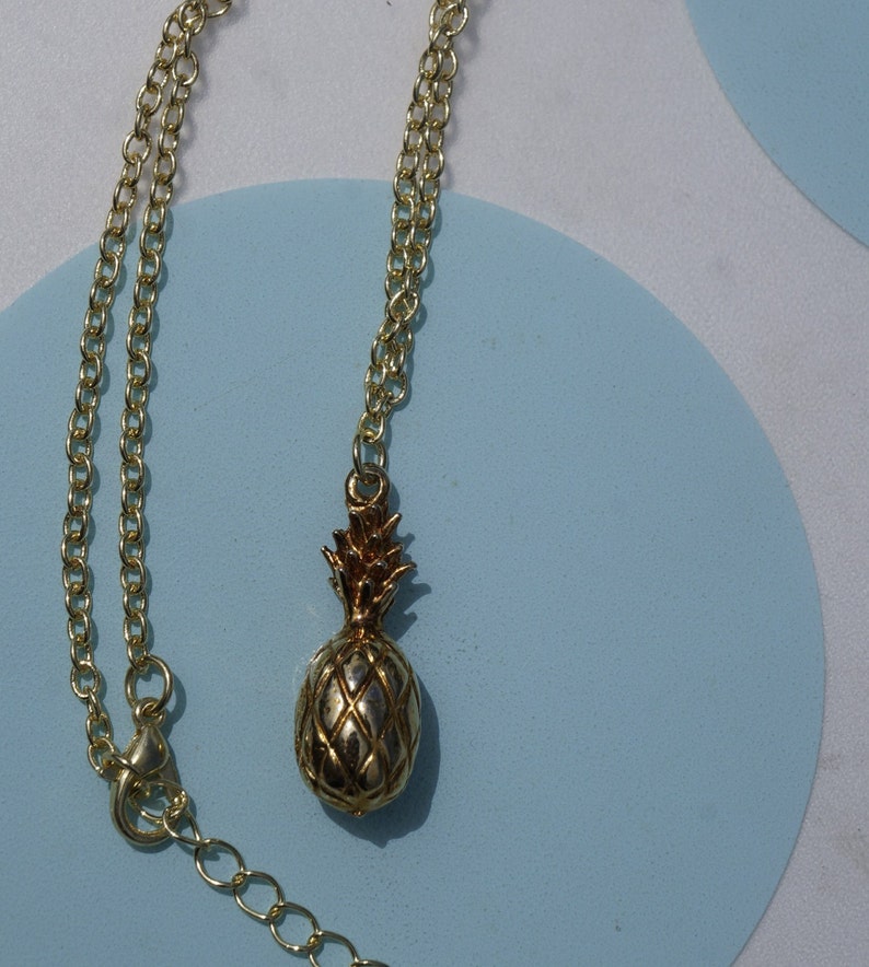 A Pineapple the Symbol of Hospitality Golden Pineapple Charm Etsy