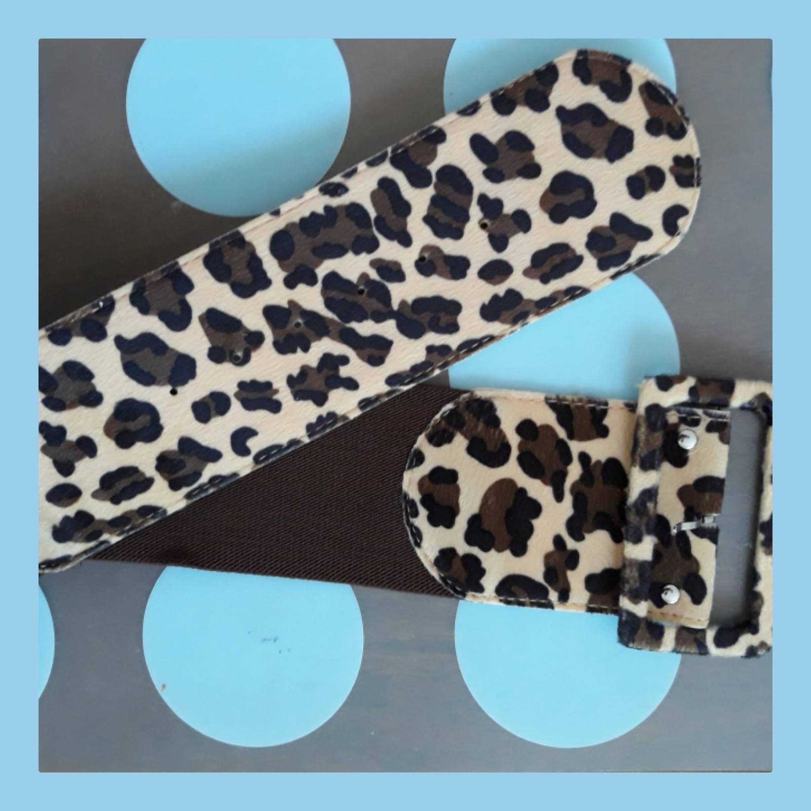 leopard print corset belt