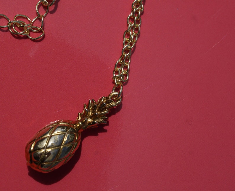 A Pineapple the Symbol of Hospitality Golden Pineapple Charm Etsy