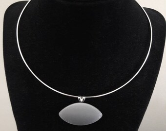 Silver Moonglow Choker Necklace- Tiki Fab with a Modern Twist!