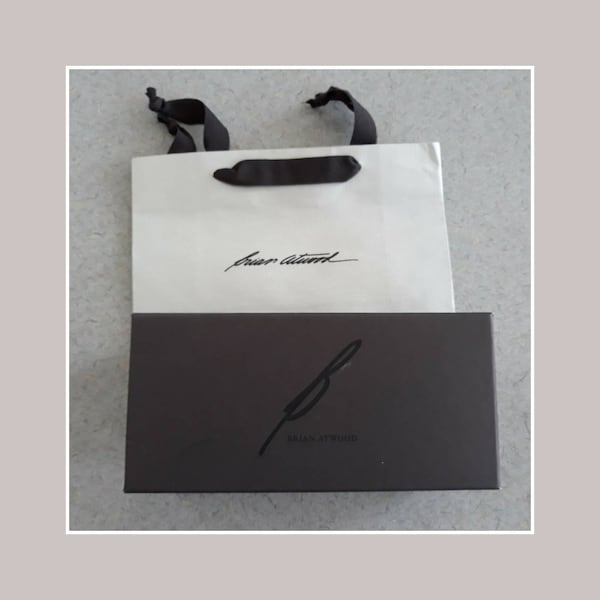 Authentic 'Brian Atwood' Hard Shell Sunglass Case w/ Box, Bag and Cleaning Cloth- Deadstock