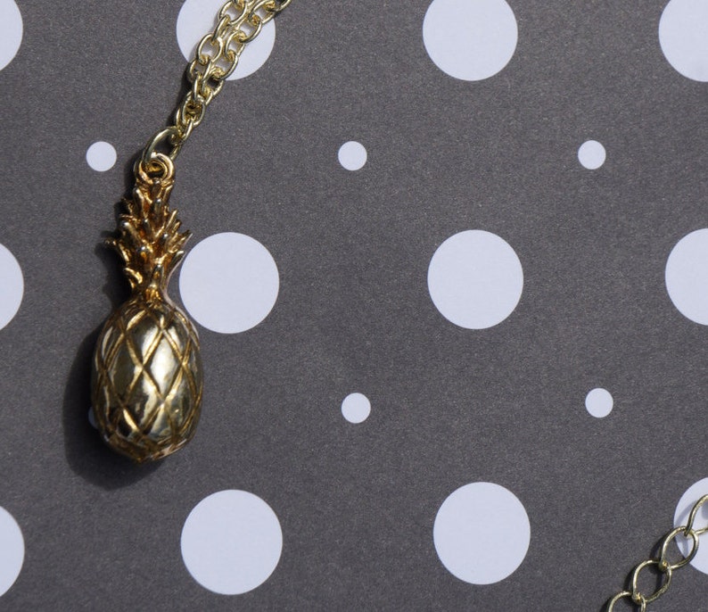 A Pineapple the Symbol of Hospitality Golden Pineapple Charm Etsy