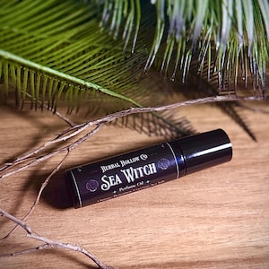 Sea Witch Fragrance Oil | Coconut, Orchid, Orange, Sea Salt Scented | Fantasy Rollerball Perfume