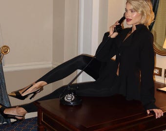 Leggings elasticizzati con staffa: pantaloni slim-fit Biflex