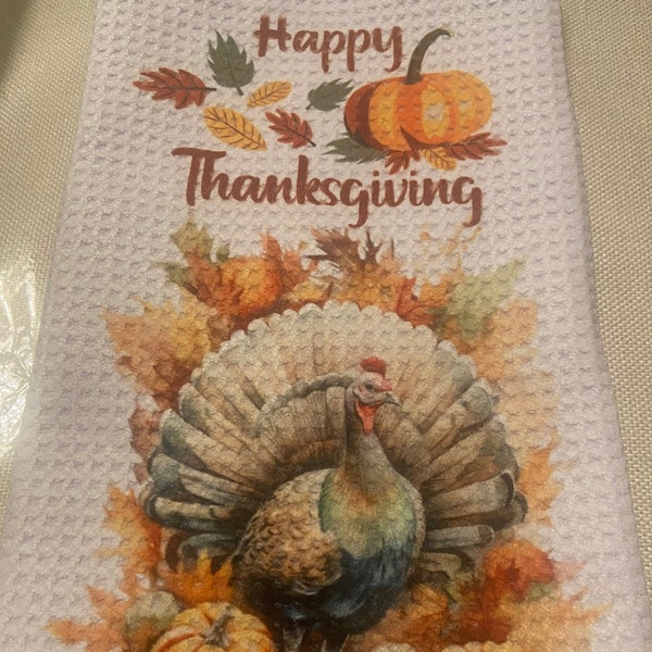 Happy Thanksgiving Kitchen Towel