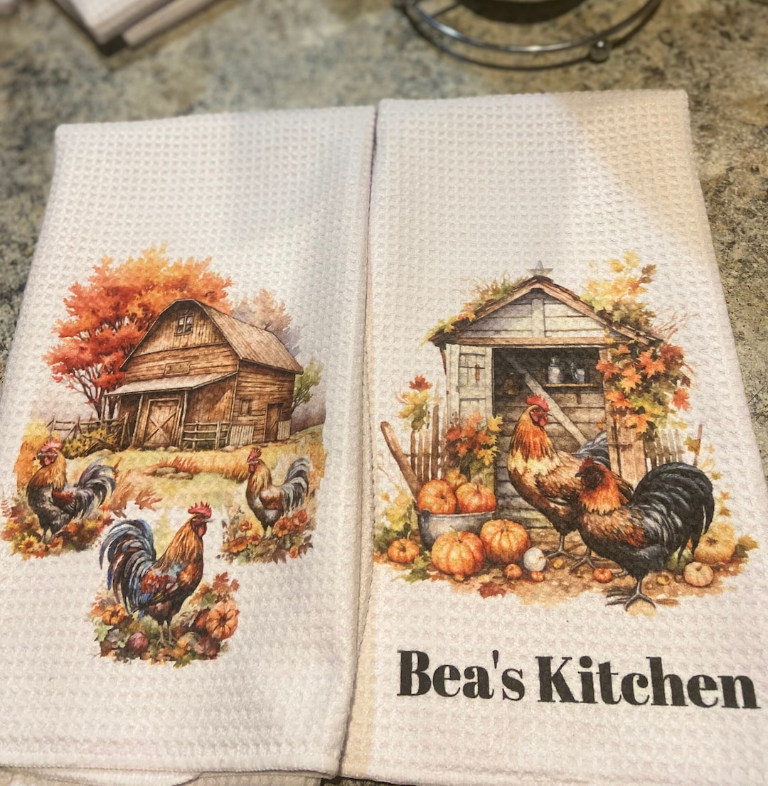 Farmhouse Country Chicken Towels