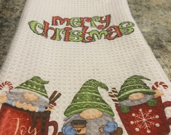 Gnomes Christmas Kitchen Towel