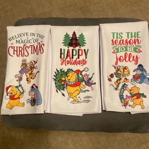 Christmas Winnie the Pooh Kitchen Towels