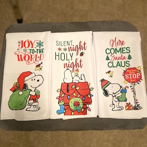 Die Snoopy Weihnachten Küchenhandtücher