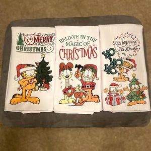 The Garfield Christmas Kitchen Towels