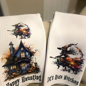 Witches Haunted Kitchen Towels