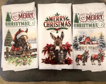 Merry Christmas  Farmhouse Towels